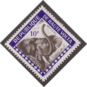 Burkina Faso O3 Elephant 1963