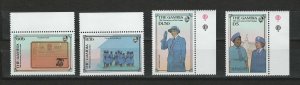 Gambia 1985 MNH Sc 589-92