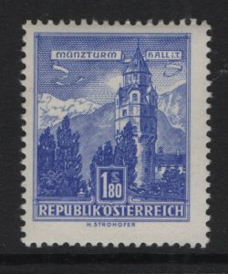 Austria #624  MH 1960  Buildings 1.80s  Tyrol