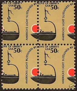 Scott's #1608 - Block (4) Misperforated