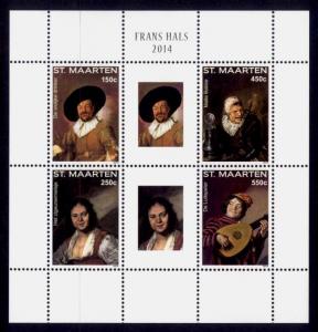 St. Martin Sc# 55 MNH Frans Hals Paintings (M/S of 4)