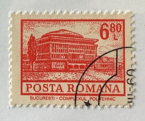 Romania 1972 Scott 2361 used - 6.80 L, Polytechnic Institute, Bucharest