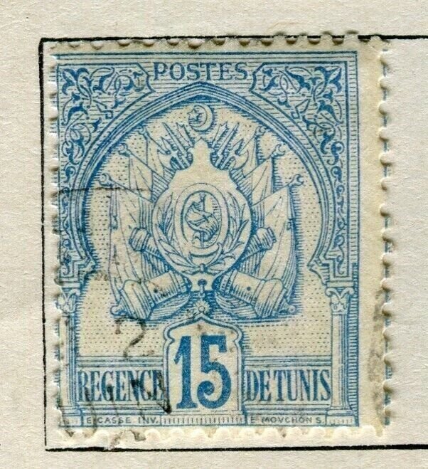 TUNISIA; Early 1888 classic issue fine used 15c. value