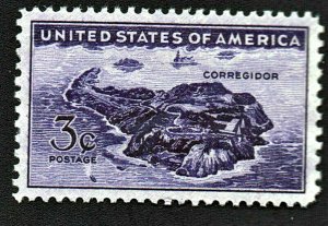 ⫸ Scott 925 US Stamp, Corregidor, 3¢ MNH OG Unused