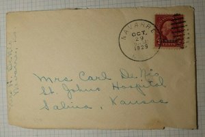 US Sc# 660 Kans KS Overprint Navarre 1929 Cover/Piece 