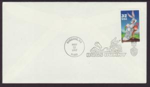 US 3137 Bugs Bunny 1997 Pictorial Uncachted U/A FDC