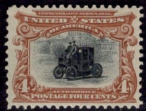 US Stamp Scott #296 Mint Hinged SCV $70++. Hard to find centered this well!!