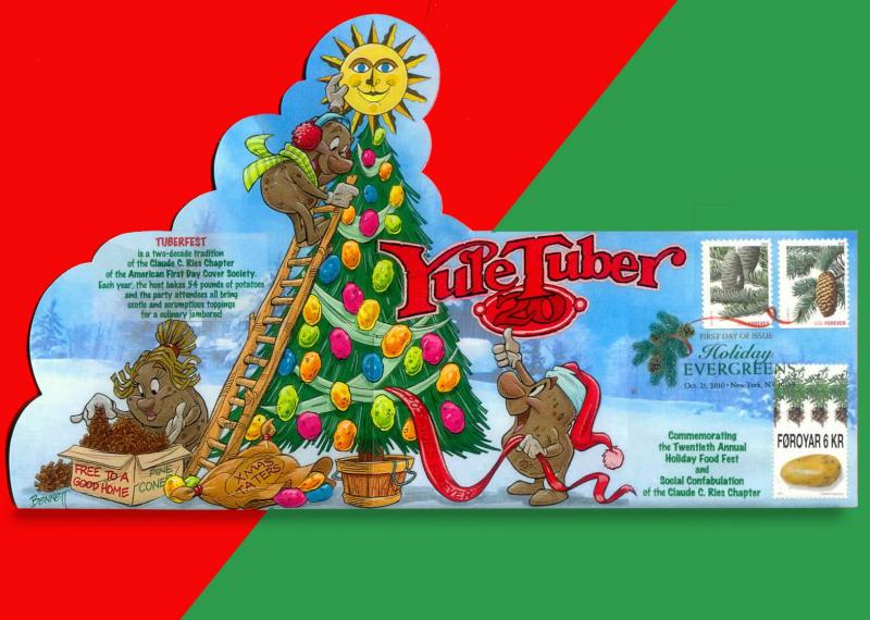 Potatoes?? At Christmas?? POP-UP Yule Tuber FDC w/ DCP Celebrates Spuds!