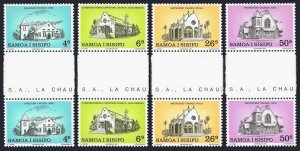 Samoa 517-520 gutter,MNH.Michel 419-422. Christmas 1979.Samoan Churches.