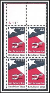 US Plate Block #2204 Texas MNH