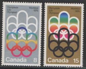 Canada # 634-24 ~ Cplt Set of 2 ~ Mint, NH ~ cv .75