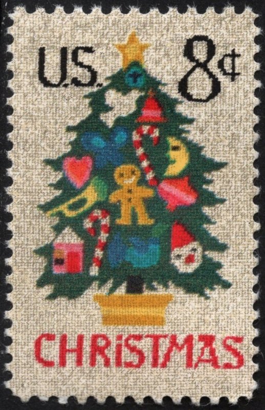 SC#1508 8¢ Christmas Tree in Needlepoint (1973) MNH