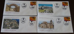 Greece 2004 Torch Relay Small SET of 8 Covers