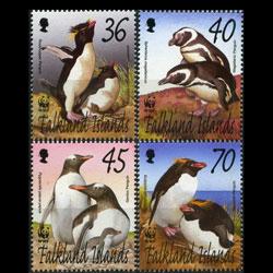 FALKLAND IS. 2002 - Scott# 817-20 WWF-Penguins Set of 4 NH