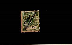 GERMAN COLONIES - SOUTH WEST AFRICA Sc 2 LH ISSUE OF 1897 - OVERPRINT ON 5Pf