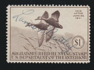 US RW7 $1 Duck Hunting Single Used VF SCV $50