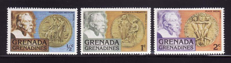 Grenada Grenadines 256-258 MNH Alfred Nobel