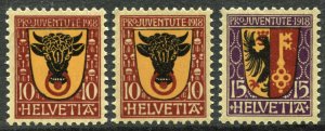 SWITZERLAND #B10-B11 SEMI POSTAL Stamps Collection EUROPE 1918 Mint NH OG