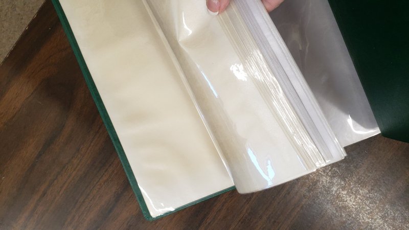 (B2) 3 White Ace Guardian Mint Sheet Books, Green, gently used