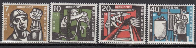 Germany - 1957 Miners Sc# B356/B359 - MLH (1300)