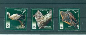 Russia - Sc# 7046-8. 2007 WWF Wildlife. MNH. $2.25.