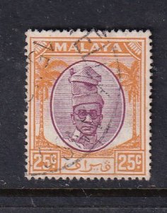 Malaya Perak Sc 114 25c Used
