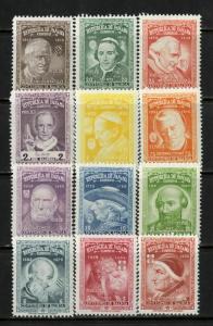 Panama Stamps # MI487-98 XF OG NH Scarce Set