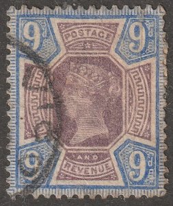Great Britain, stamp, Scott#120,  used, hinged, 9d