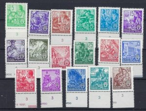 Germany DDR 155-71 MNH 1953 set (an7798)