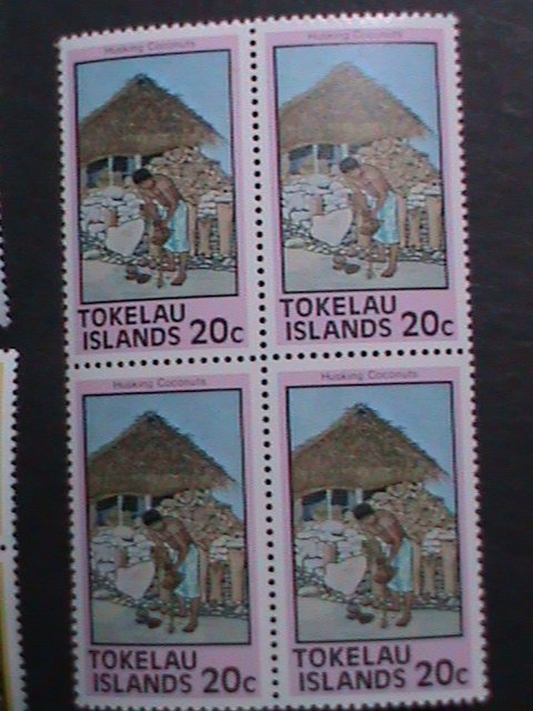 TOKELAU-1976-SC#49-56 LIVING STYLE OF PEOPLE IN COUNTRY MNH-BLOCK SET-VF