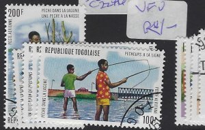 Togo Fishing SC 876-7, C224-6 VFU (9gsv) 