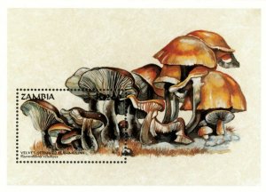 Zambia 1998 - Mushrooms of The World #2 - Souvenir Sheet - Scott 752 - MNH