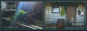 Aland 2017 MNH Sauna Traditions JIS Finland 2v Set Cultures Tourism Stamps