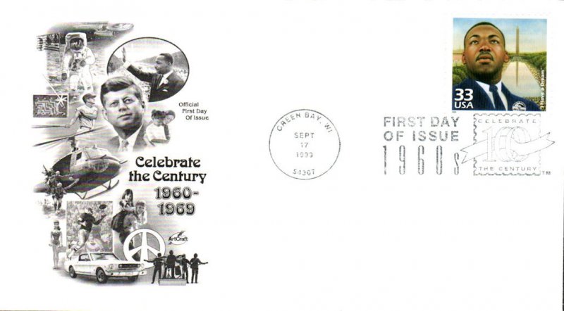 #3188a Martin Luther King Jr. Artcraft FDC