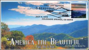 18-177, 2018, O' Beautiful, First Day Cover, Pictorial Postmark, Great Smoky