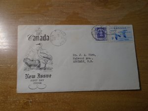 Canada  #  352-53  FDC  Cachet   Fluck