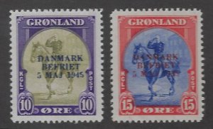 Greenland SC#22-23 MNH VF SCV$230...Key Value!