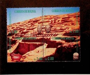 BOLIVIA Sc 949 NH ISSUE OF 1995 - ARCHAELOGICAL FINDS