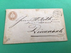 Switzerland early postal history 1872 cover item A15062