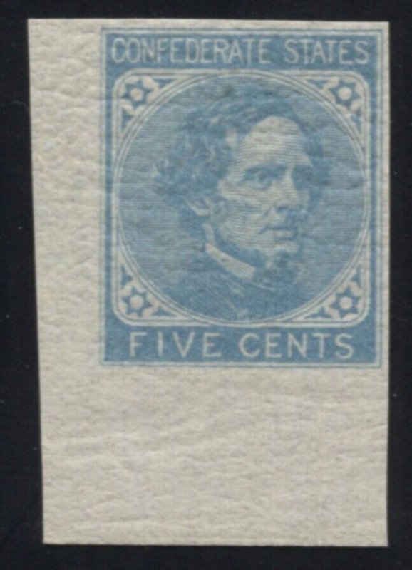 Confederate 7 Mint, NH OG Extra Fine APS Cert TJ 8/16