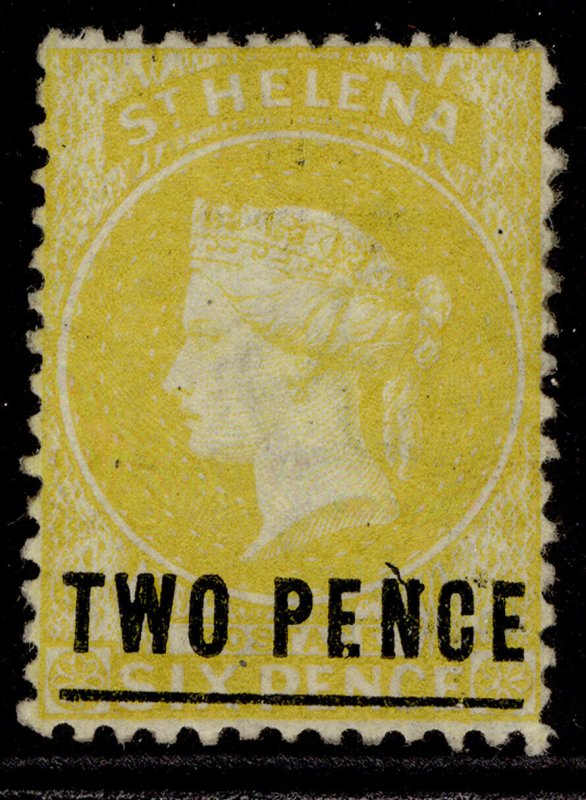 ST. HELENA QV SG10, 2d yellow, M MINT. Cat £160.