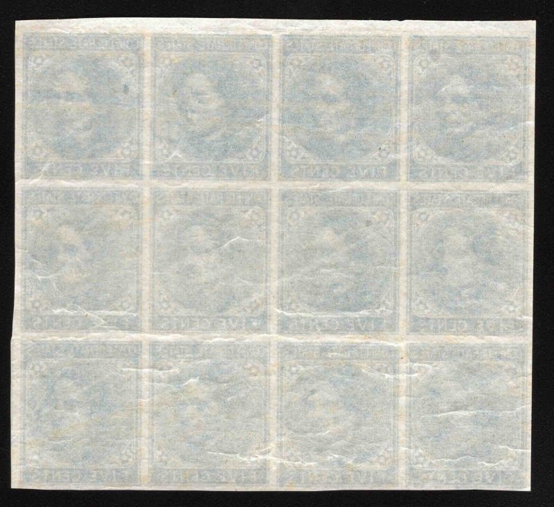 MOMEN: US STAMPS CSA #7 BLOCK OF 12 MINT OG NH LOT #78750
