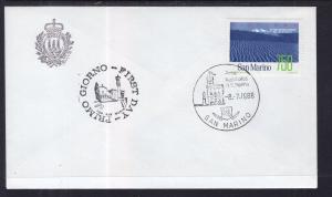San Marino 1160 U/A FDC