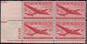 Scott C32 5c US Airmail DC-4 Skymaster PB/4 1946 Mint NH