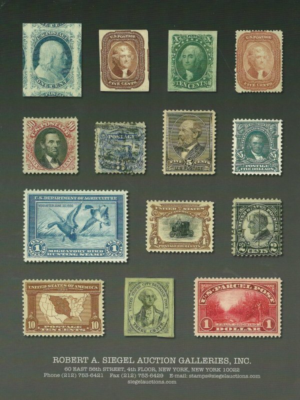 U.S. Classic Stamps, Robert A. Siegel, Sale #1150, March 1-2, 2017