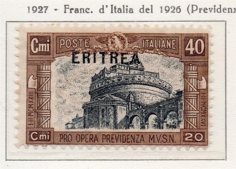 Eritrea 1927 Early Issue Fine Mint Hinged 40c. Optd 188042