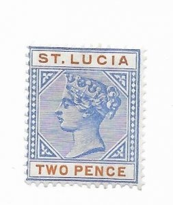 St. Lucia #30 MH - Stamp - CAT VALUE $6.00