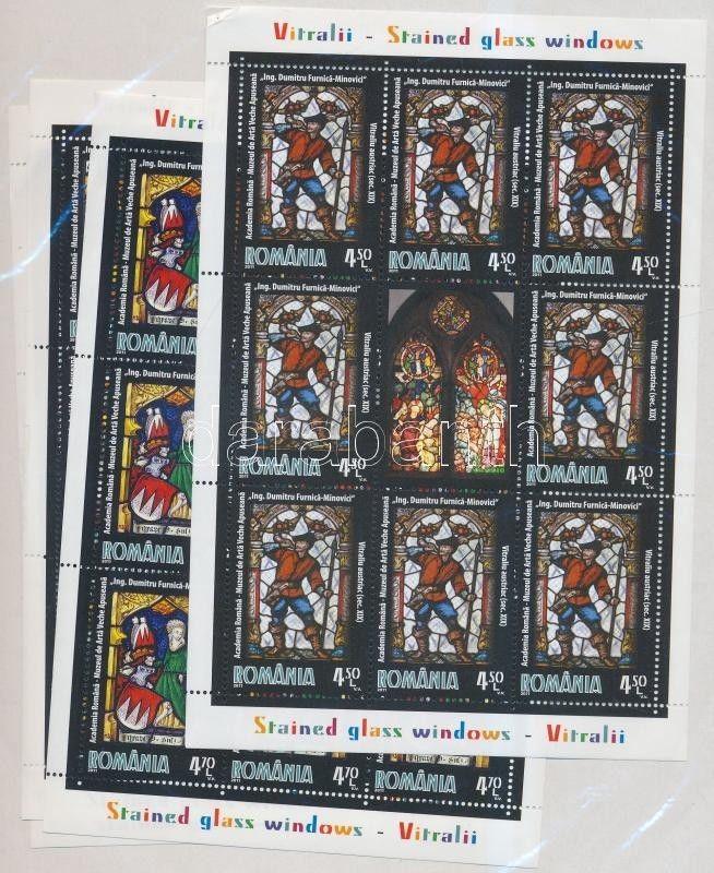 Romania stamp Stained glass windows mini sheet set MNH 2011 Mi 6546-6549WS189998