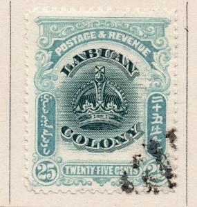 Labuan 1902 Early Issue Fine Used 25c. 206133