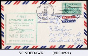 UNITED STATES USA - 1958 PAN AM AIR MAIL SAN FRANCISCO to LONDON - FFC